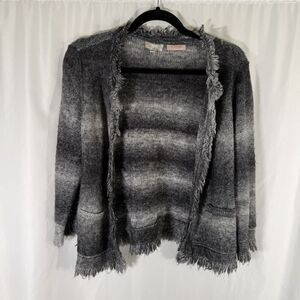 The Limited Scandal Collection Cardigan Women's Medium Grey Wool Blend Knit